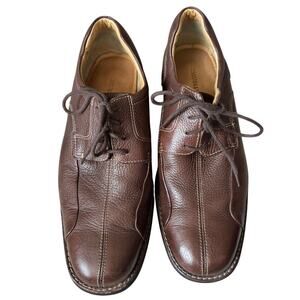 Johnston & Murphy Bicycle Toe Oxford brown leather, size 10, dress/comfort shoes